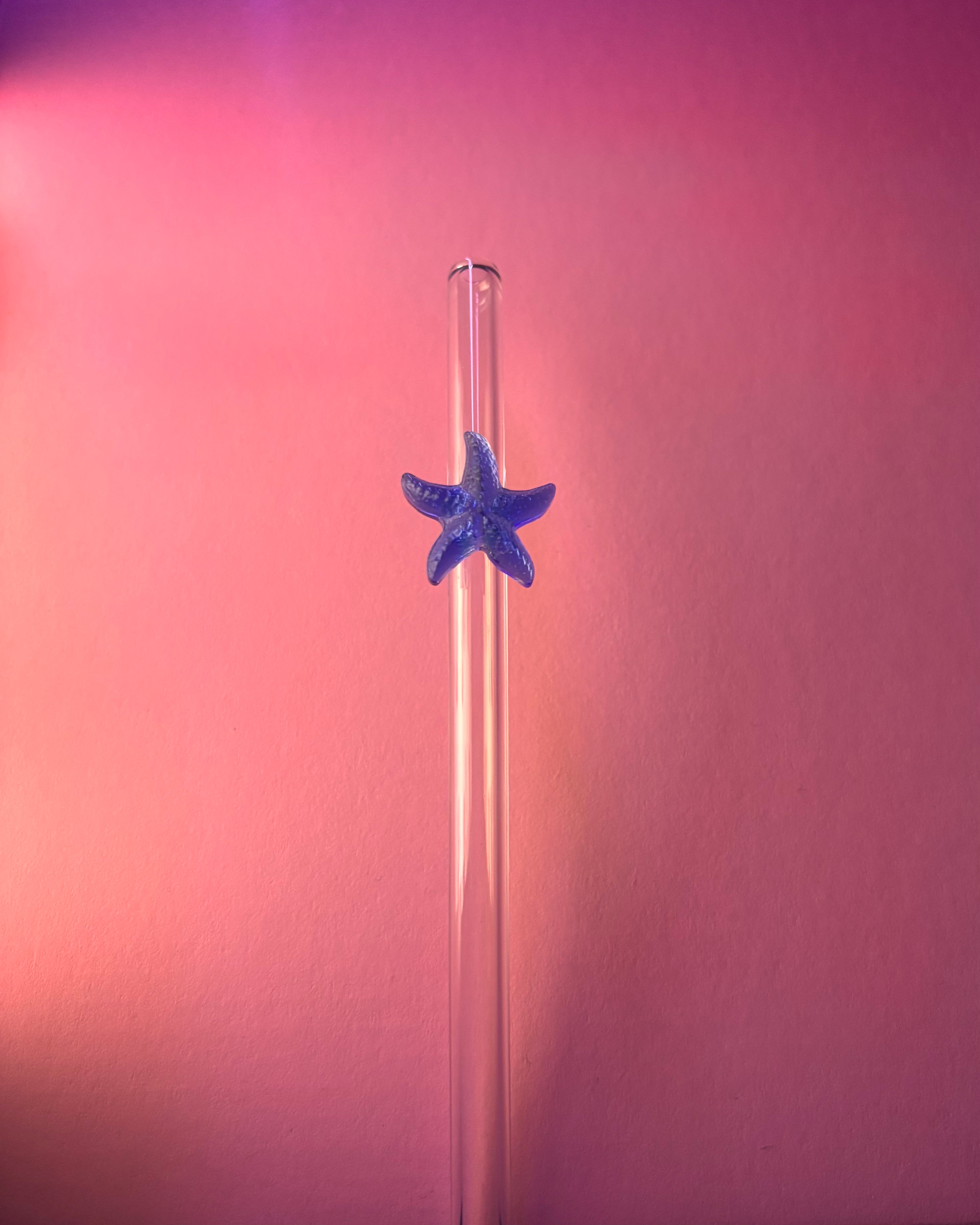 Blue Starfish Straw