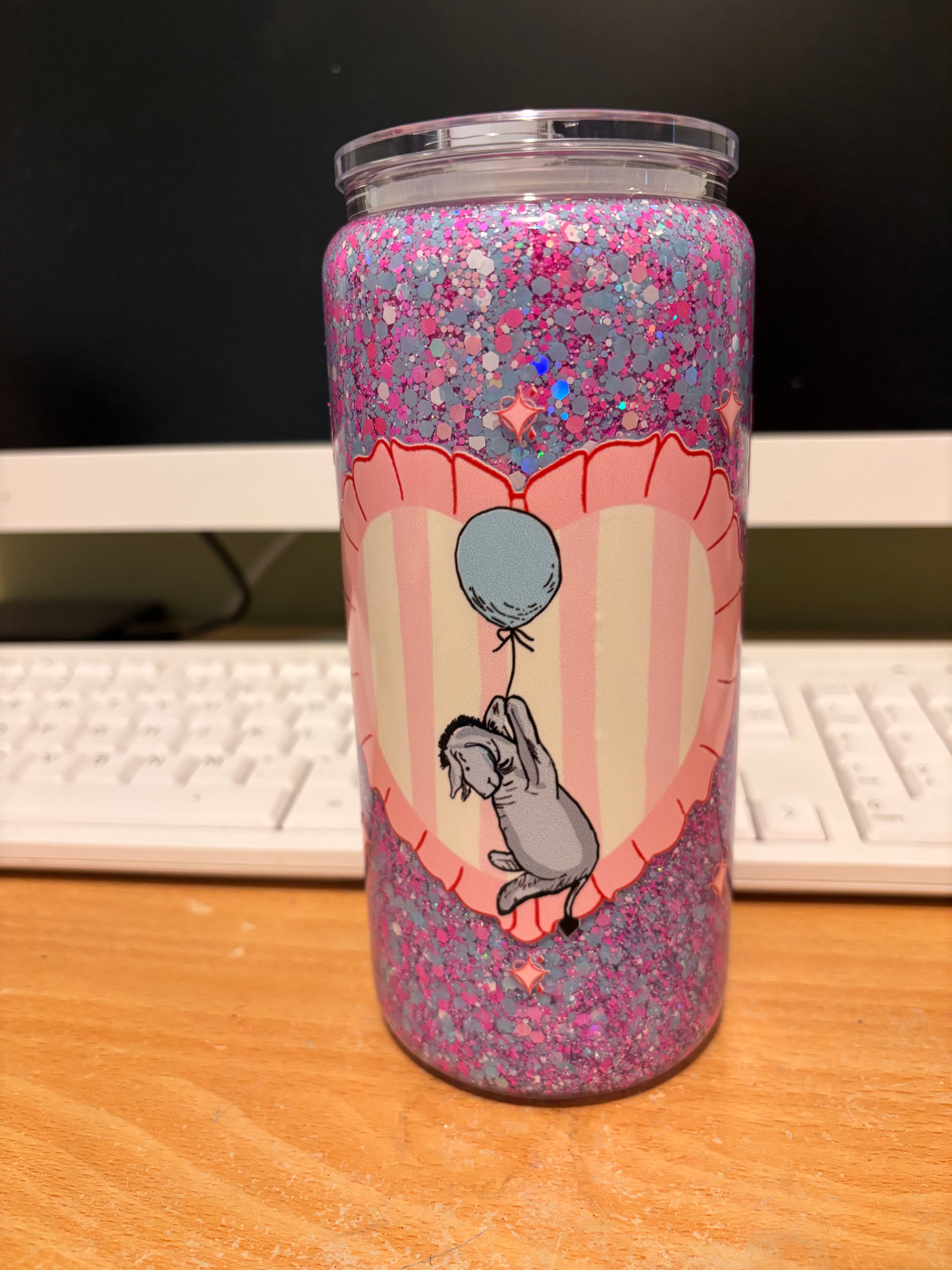 16oz Glass Snowglobe ( Pre Mades )