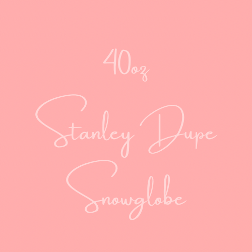 40oz Stanley Dupe Snowglobe