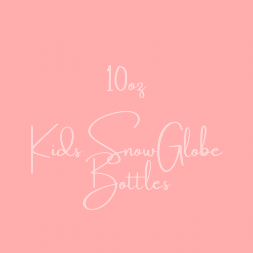 10oz Kids Snowglobe Bottles