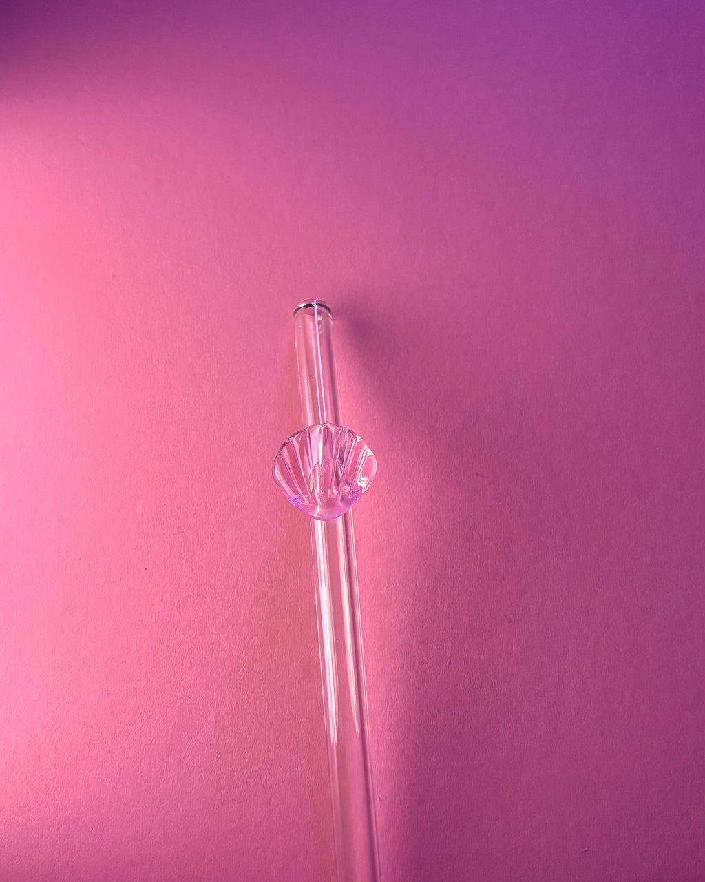 Pink Seashell Straw