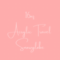 16oz Acrylic Travel Snowglobe