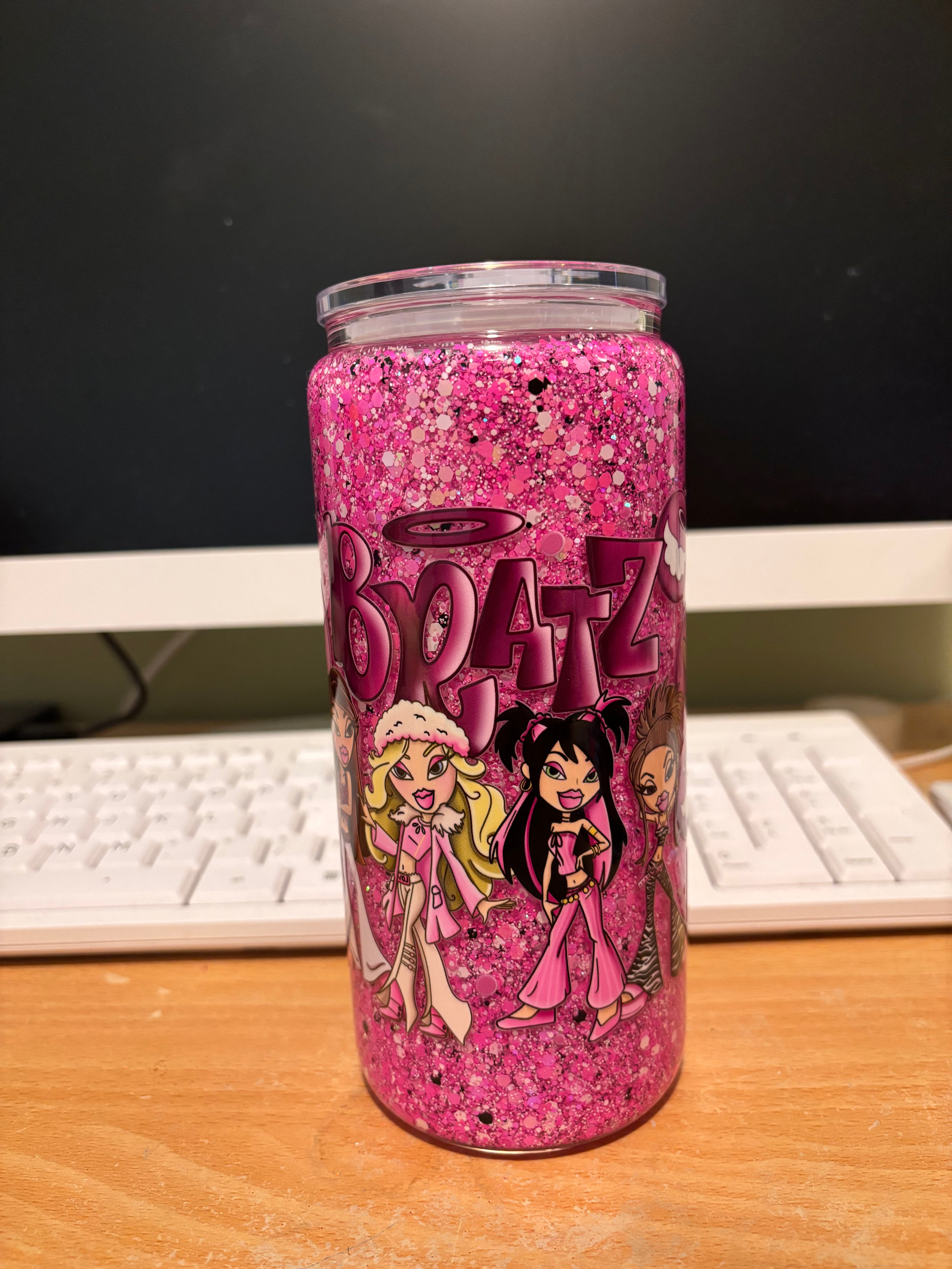 16oz Glass Snowglobe ( Pre Mades )